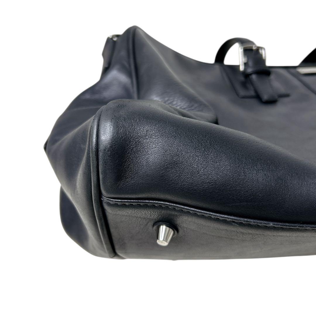 オールドコーチ　ボストンバッグ　レザー フルグレイン 2WAY大容量 黒　旅行