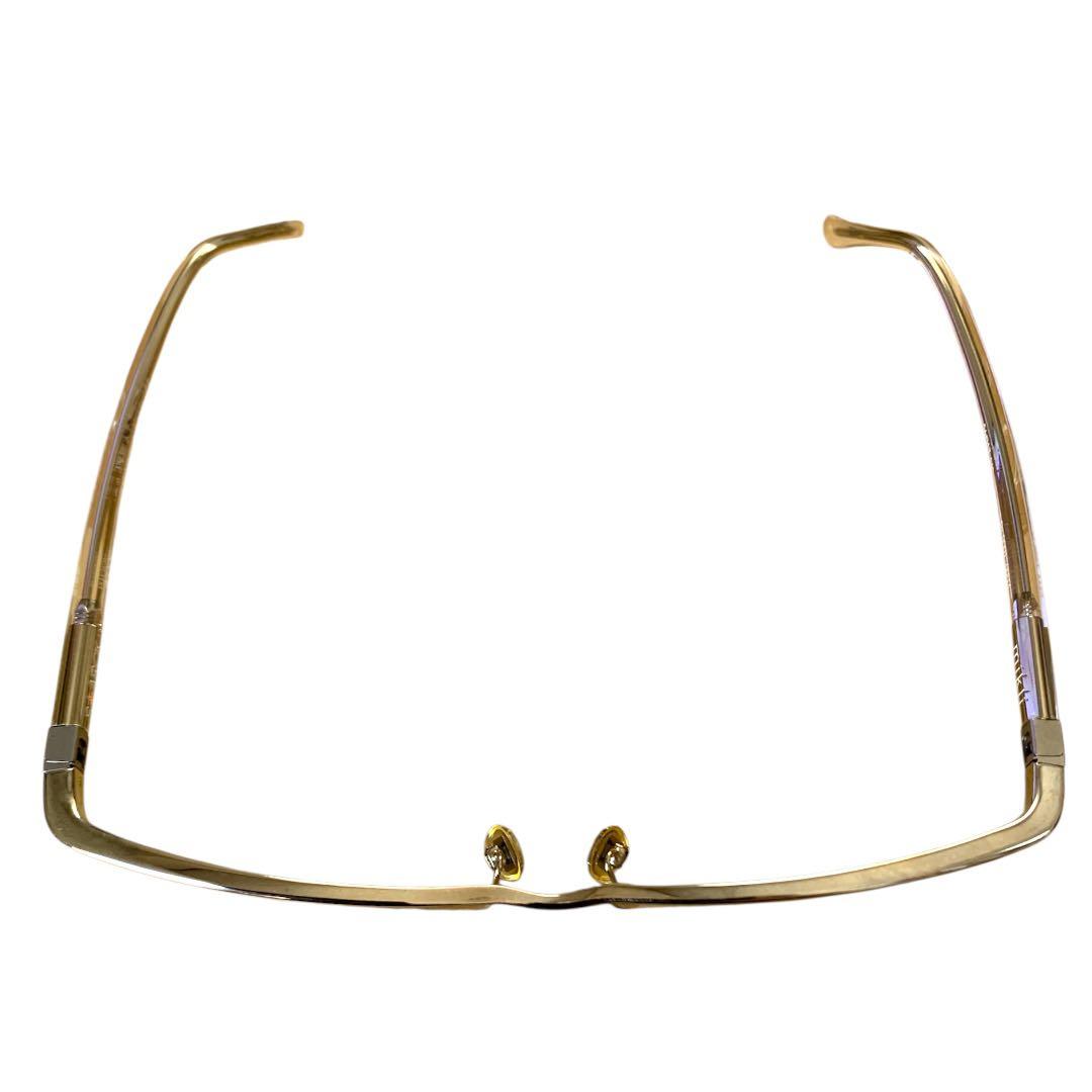 【美品】アランミクリ S+ARCK メガネ チタン製 ハーフリム フランス