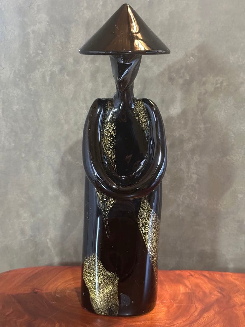 「Seguso Murano」黒いガラス製　置物