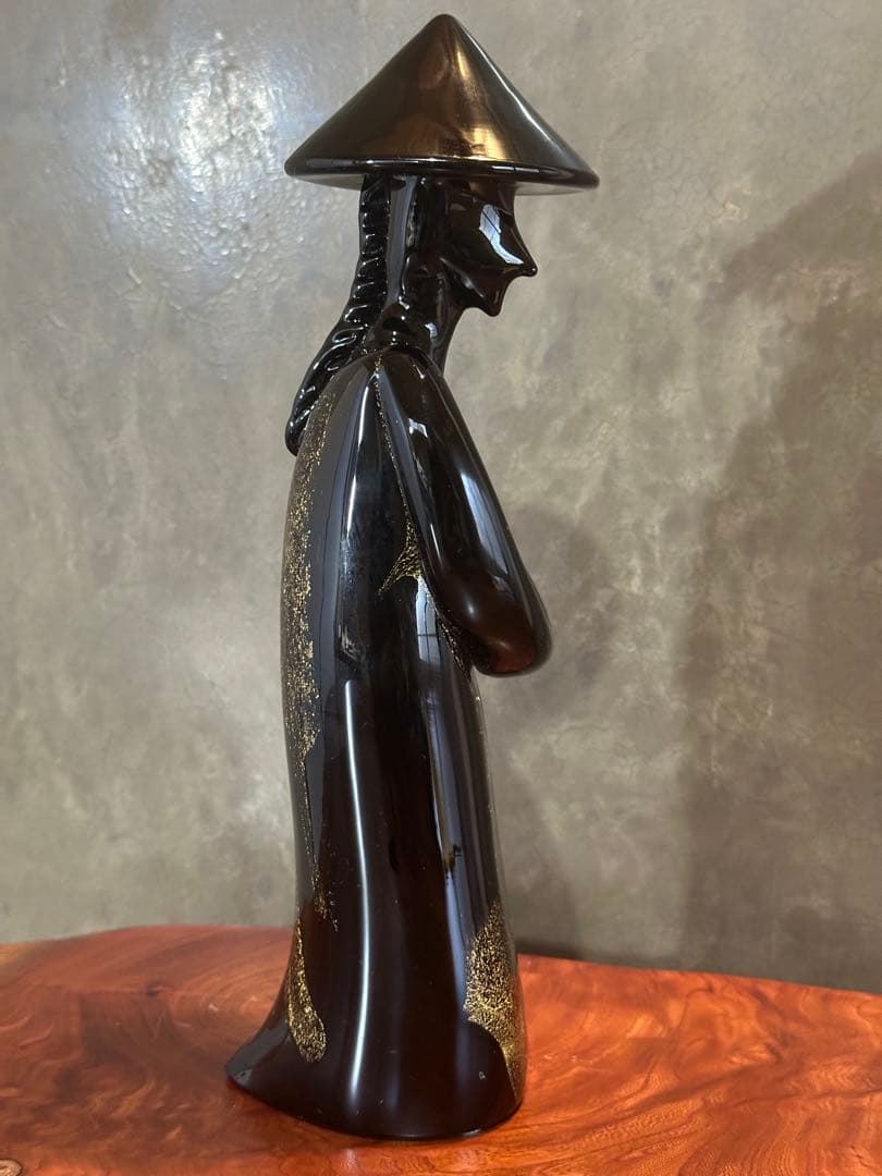 「Seguso Murano」黒いガラス製　置物