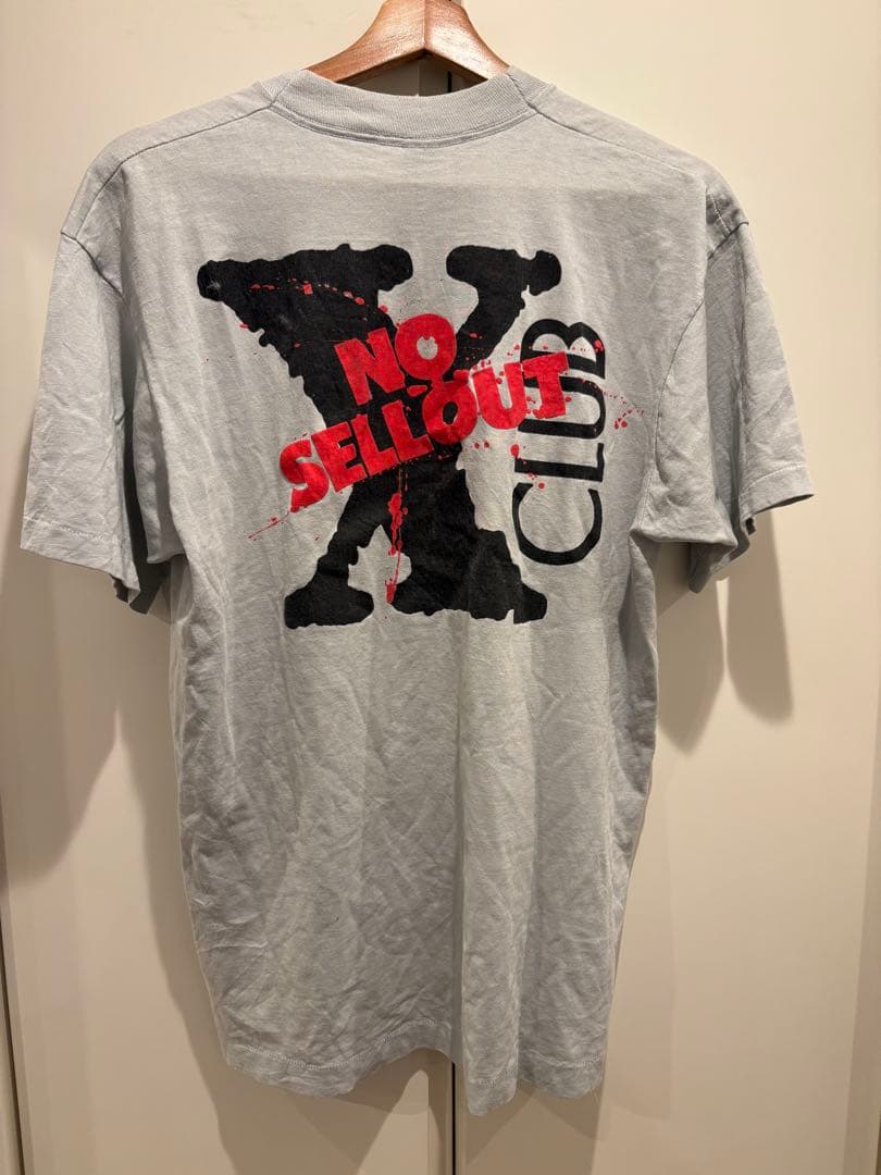 90年代マルコムX Tシャツ LIGHT GRAY