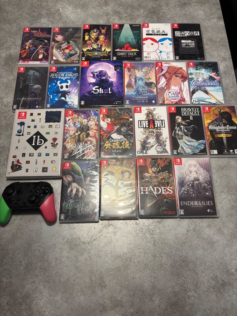 ニンテンドースイッチソフト22+無料プロコントローラ