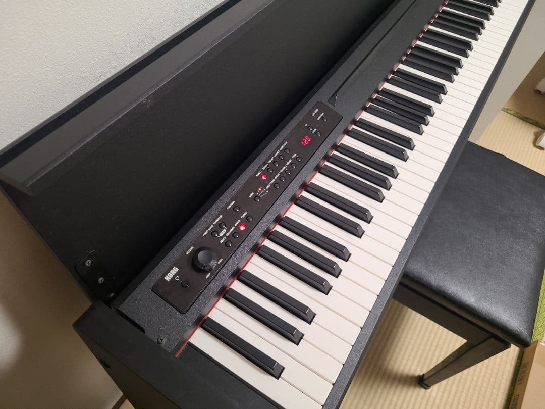 小*賢様 黒の電子ピアノ 椅子付き