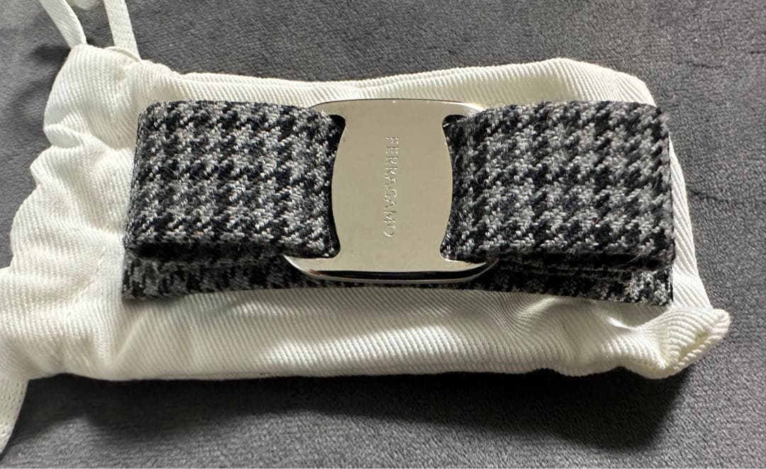 FERRAGAMO フェラガモ バレッタ ヴィンテージグレー