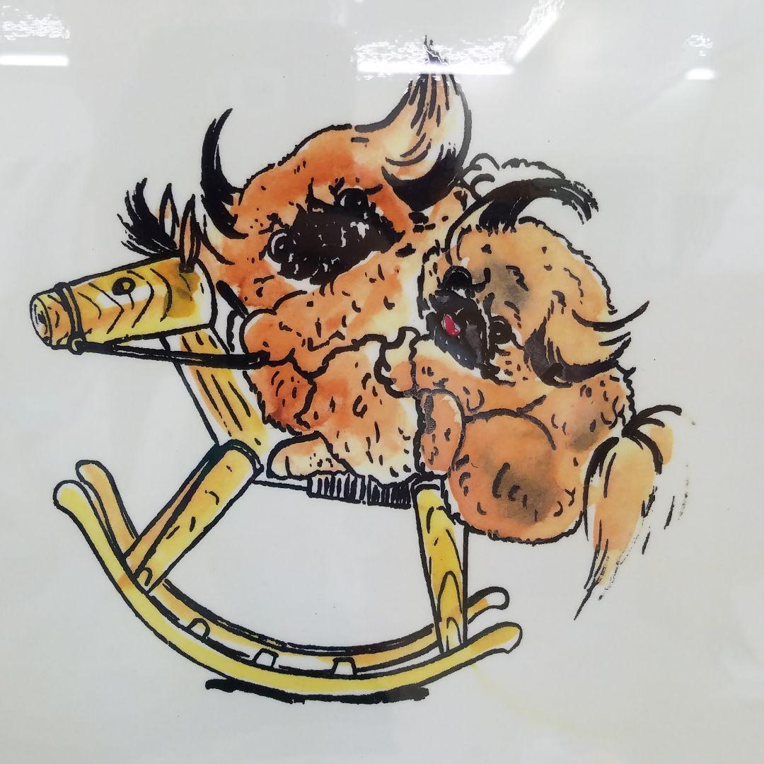 絵画　犬　山本ようこさん作