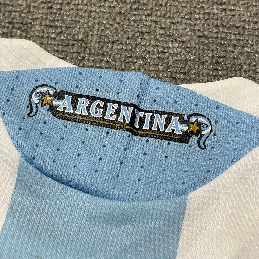 08'アルゼンチン代表ユニフォーム ホーム長袖 #6エインセW杯南米予選支給品