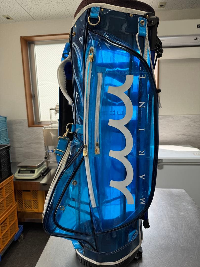 213vege MARINE ゴルフバッグ 青 ヘッドカバー付き