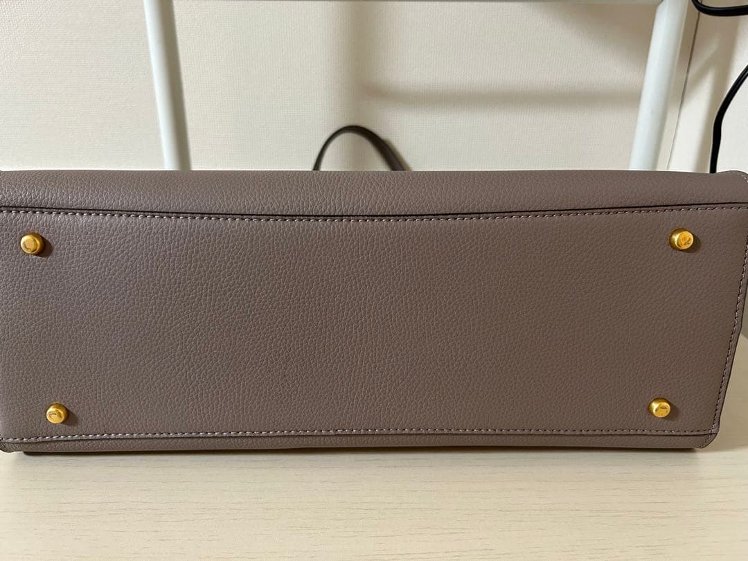 トリーバーチ TORY BURCH ベージュ トートバッグ ネイビー内装