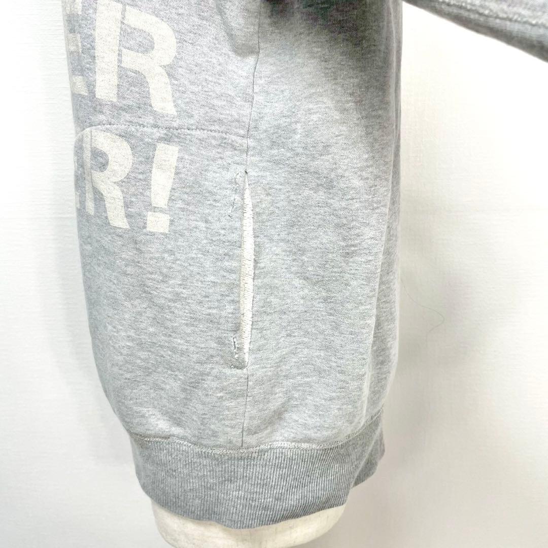 y2k❤️00s HYSTERIC GLAMOUR ロゴダメージ加工ジップパーカー