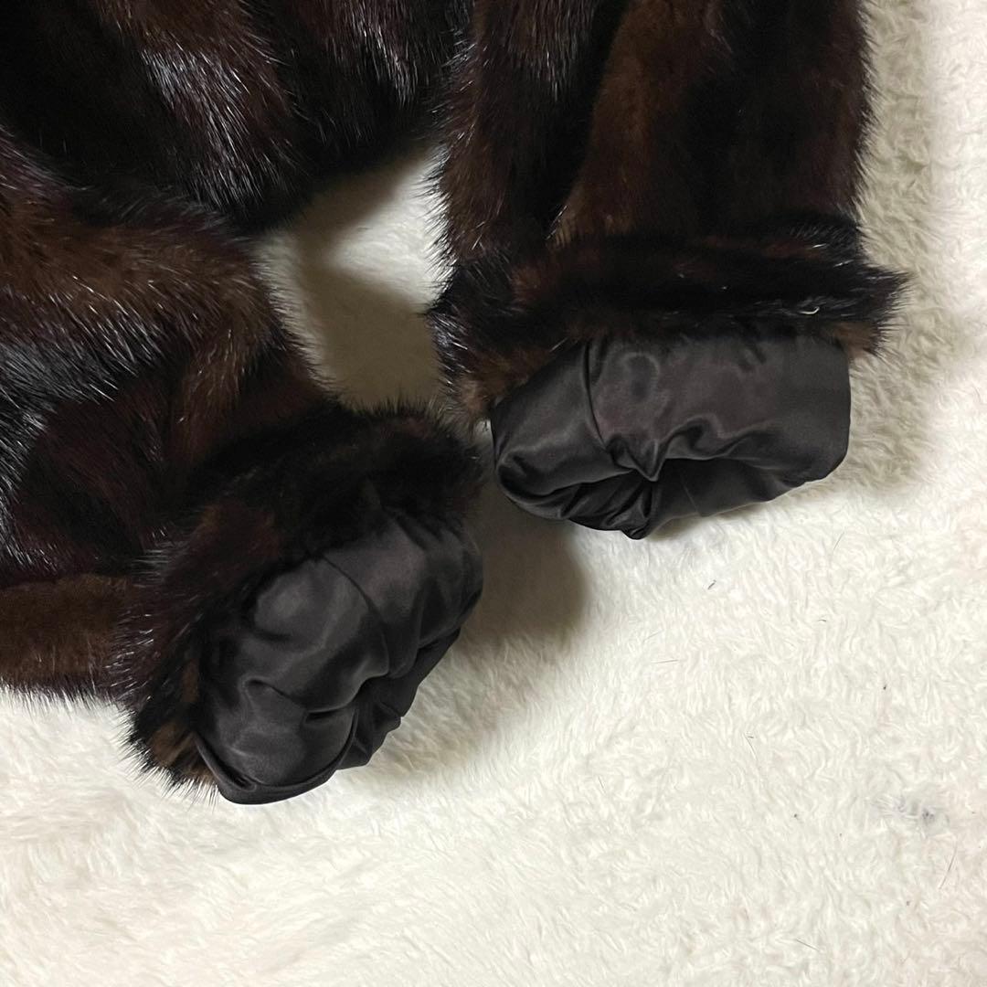 【美品】サンマルコ ミンク 本毛皮 コート 衣装ケース付き サイズL相当