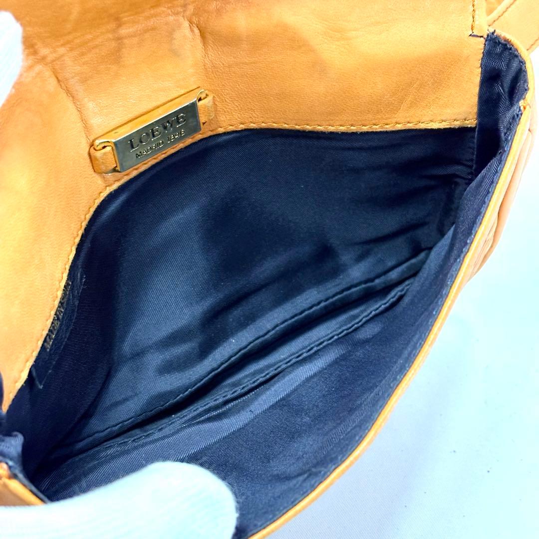 【希少】LOEWE ロエベ アナグラム レザー ウエストポーチ ボディバッグ