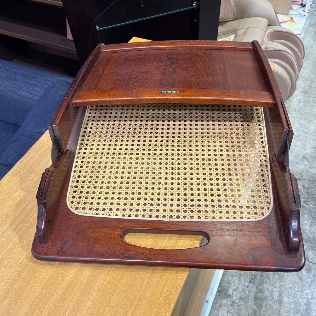 【karimoku】◇木製座椅子◆程度良好◇まとめ買い歓迎◆F