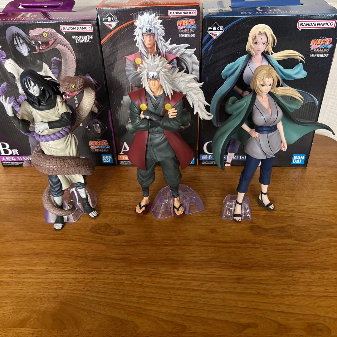 一番くじ NARUTO-ナルト- 疾風伝 伝説の三忍　3体セット