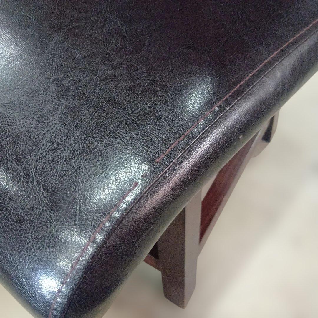 ヴィンテージ MORISHIGE PUレザー アンティーク回転チェア①