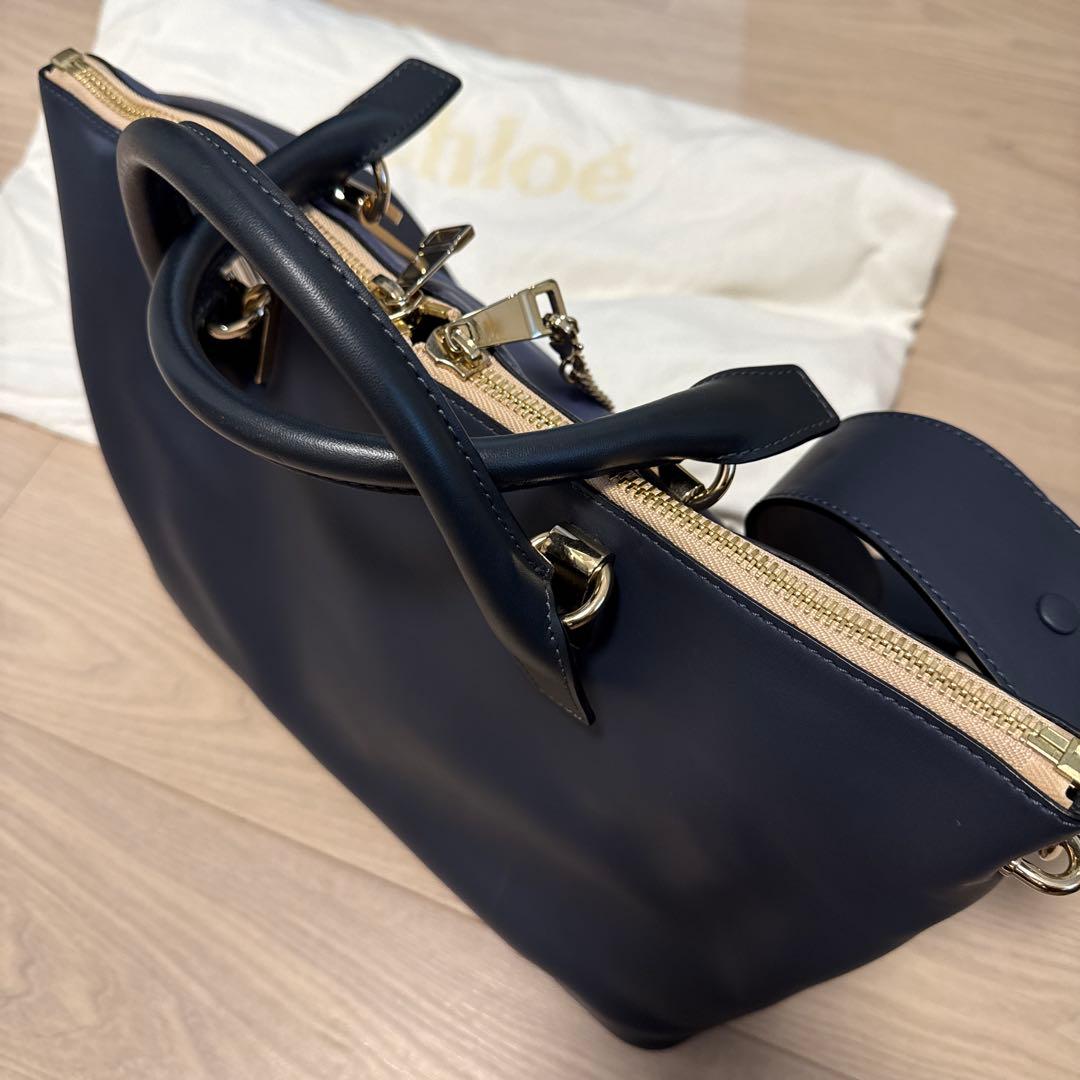 Chloé ネイビー レザーバッグ　新品未使用