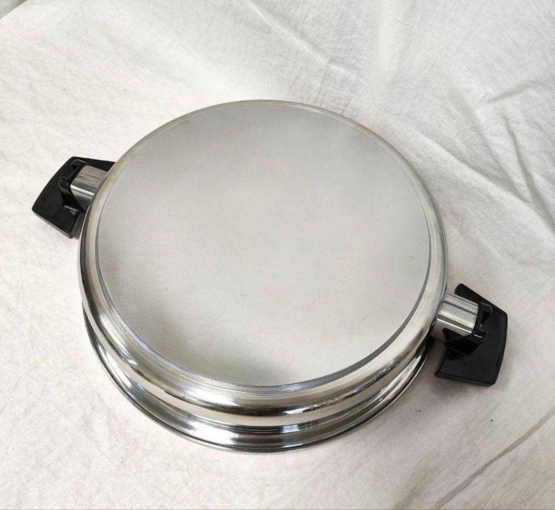 専用 queen美品 IH対応ロイヤルクイーン 大フライパン　蓋付き@