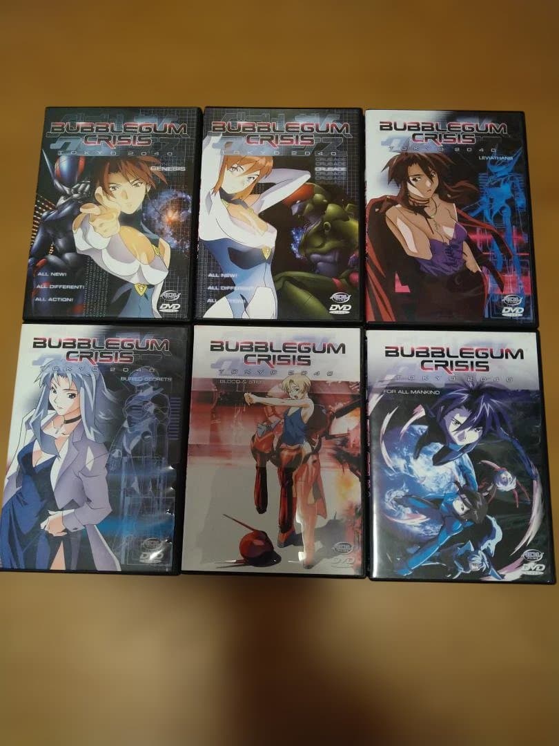 バブルガムクライシス TOKYO 2040　全6巻セット　輸入盤仕様