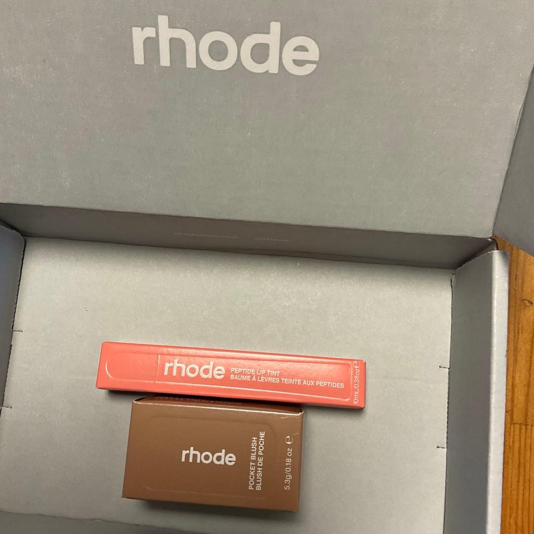 ラスト1点 RHODE ポケット ブラッシュ+ リップティントセット