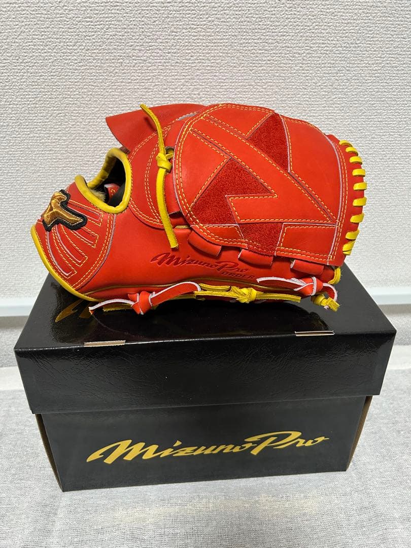 MizunoPro 軟式グローブ オレンジ
