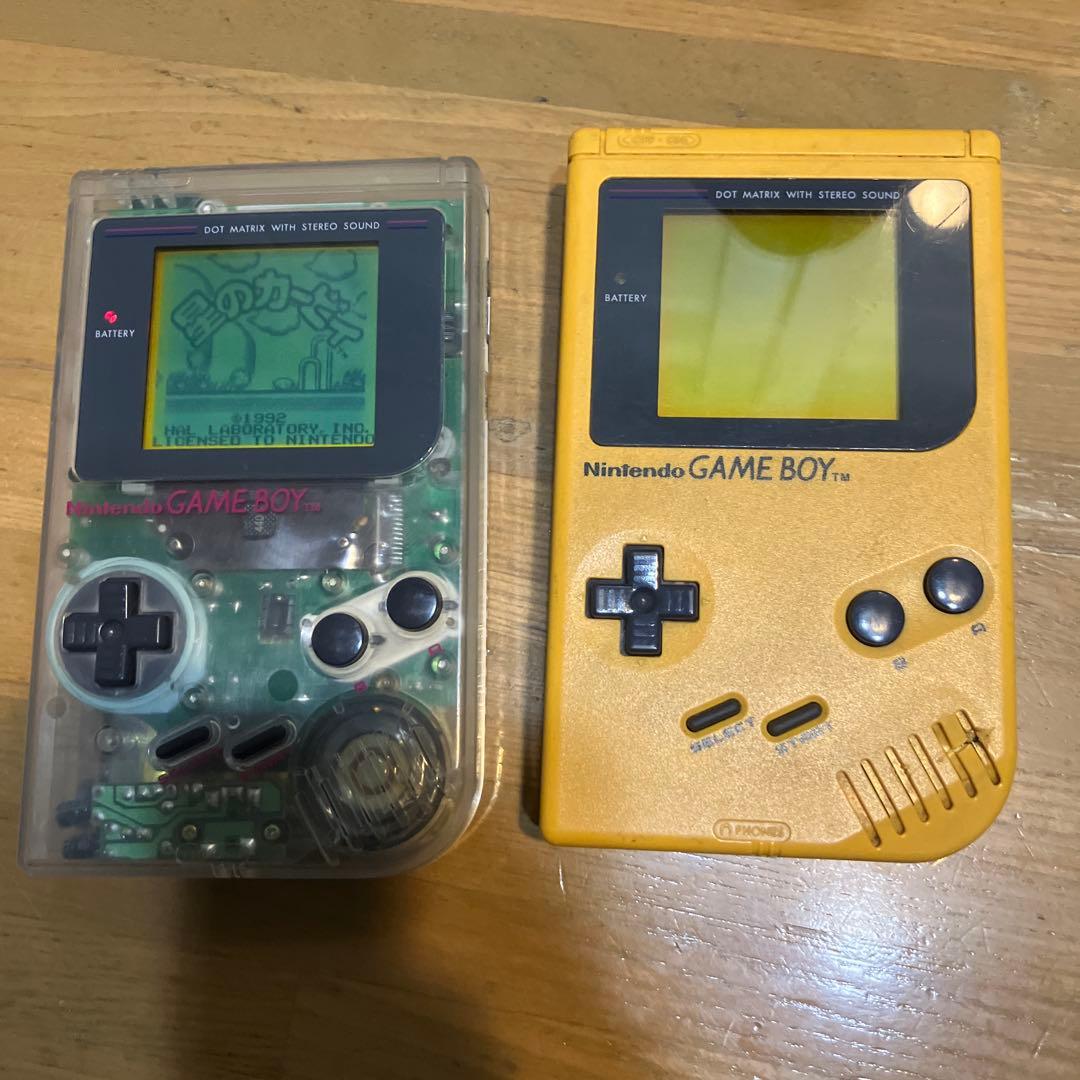 初代　ゲームボーイ　本体　スケルトン　電池カバーありません。