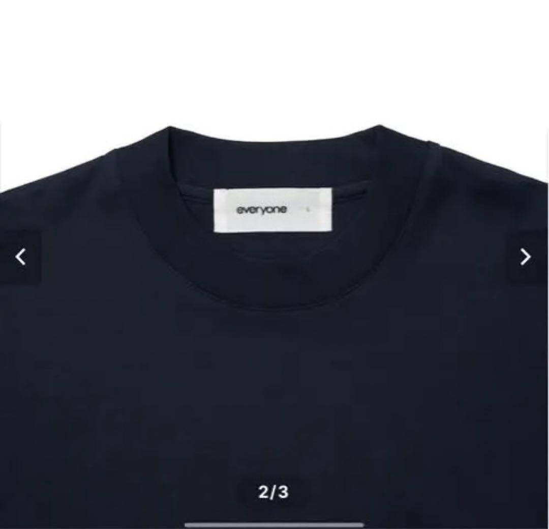 トップス everyone cotton long sleeve t-shirt NAVY