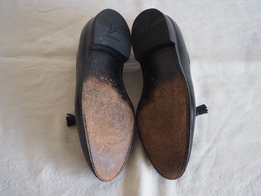 靴 Alden 660 Black Tassle Loafers