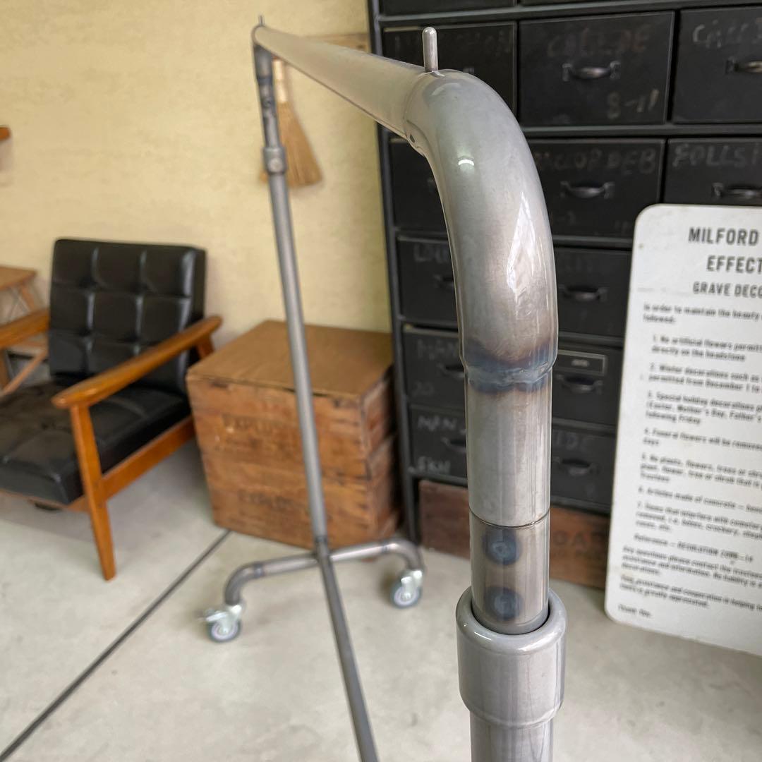 【残1】 インダストリアル シャビー 鉄製 配管 パイプ ハンガーラック 無骨