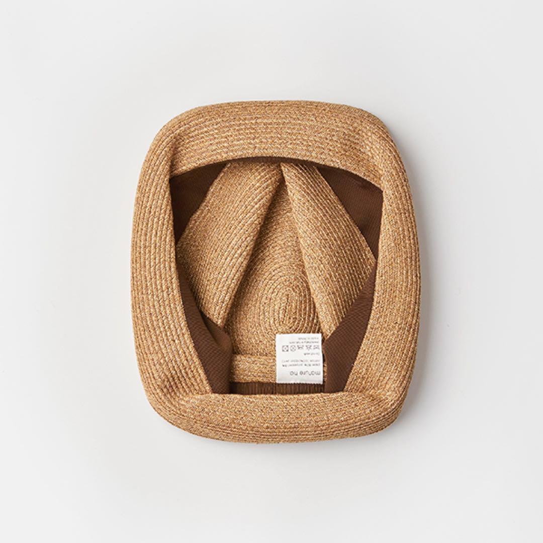 【未使用近】定価19,250円 BOXED HAT 7cm brimgrosgr