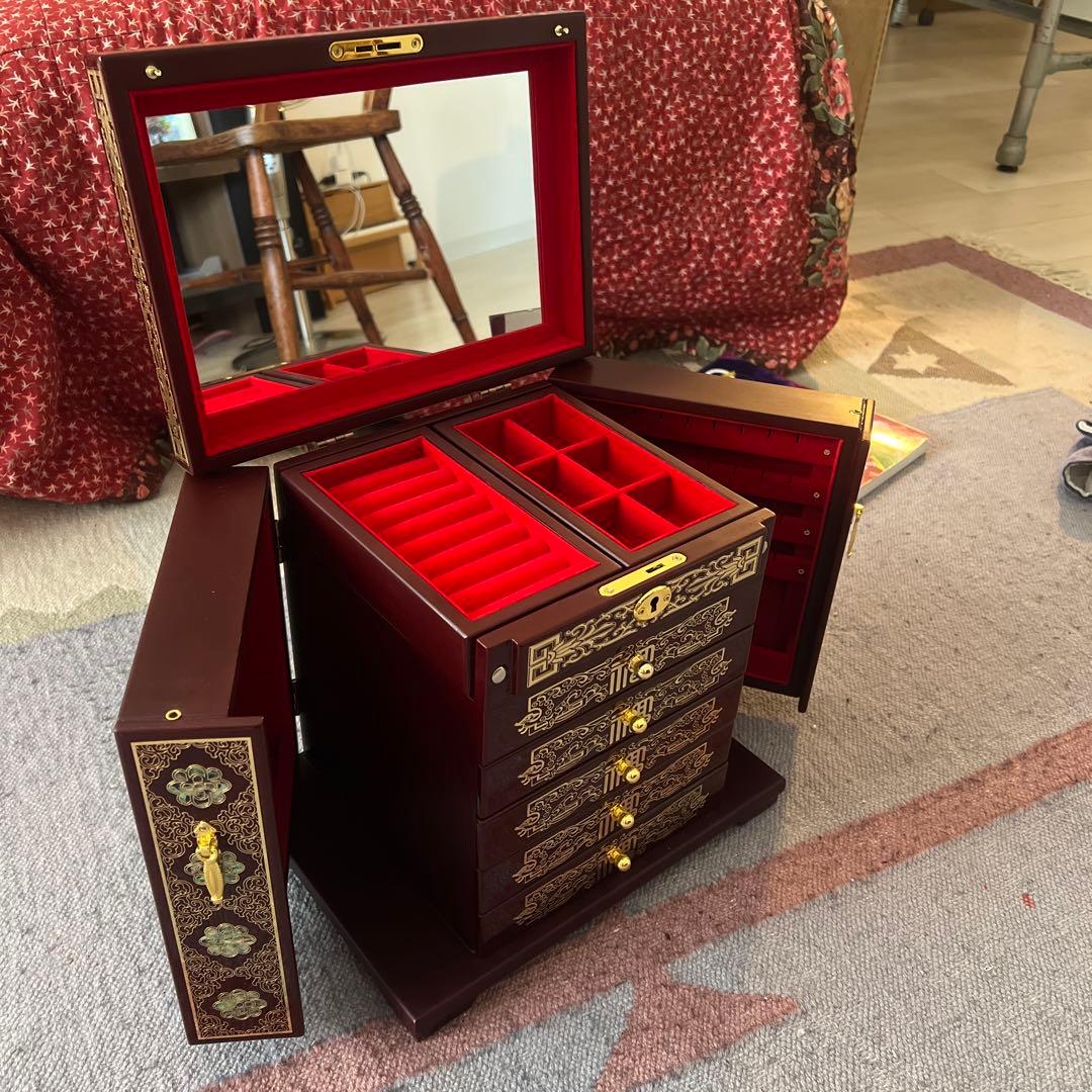 漆器／お化粧ボックス/アクセサリーボックス＠半額以下