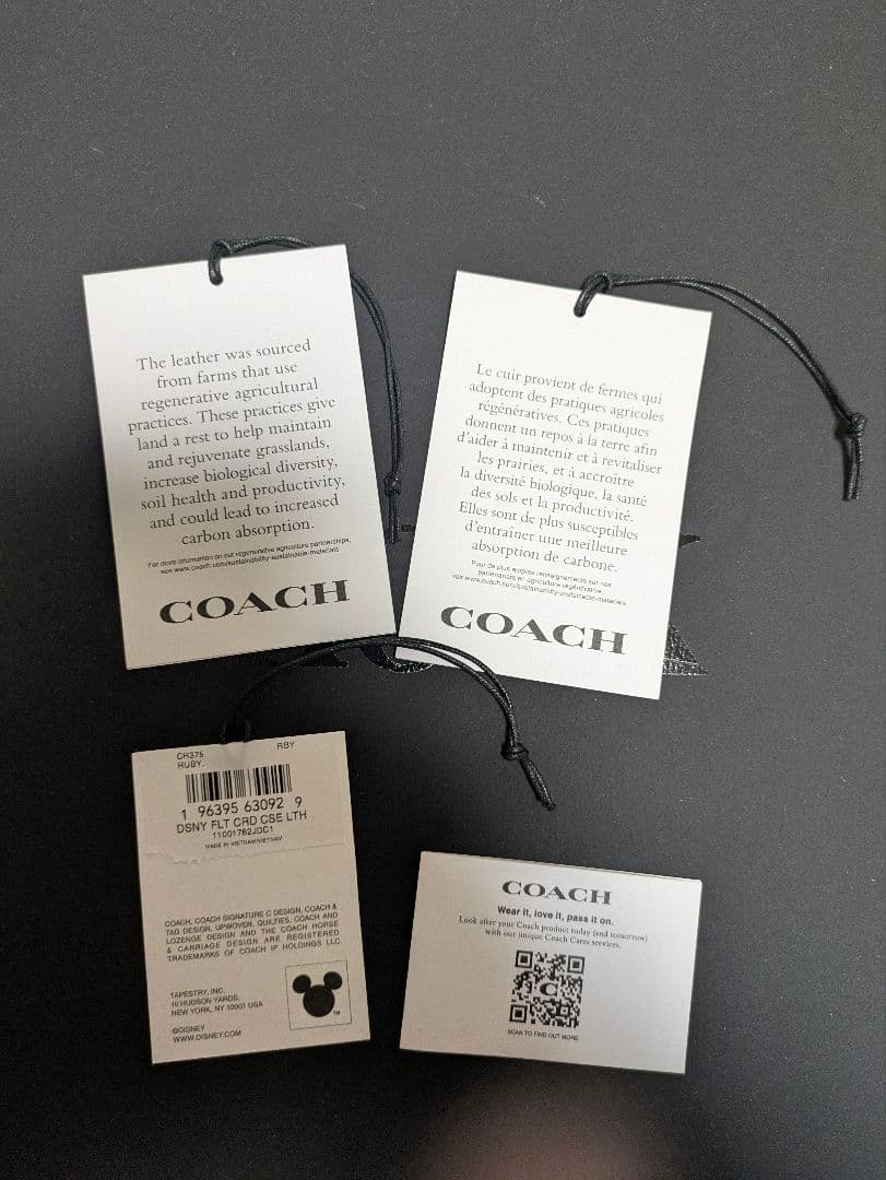 【新品、未使用】♡COACH×Disneyミニー♡カードケース 、パスケース