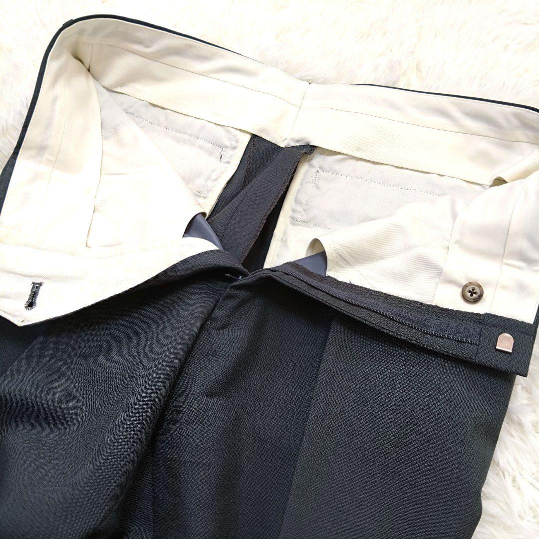 バーバリー ダブルスーツ セットアップ メタルボタン ウール モヘア グレー L