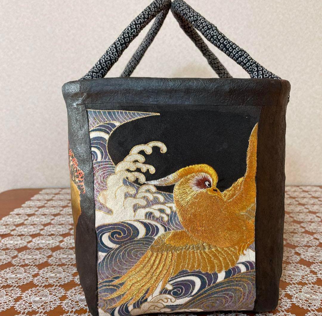 一閑張り かごバッグ