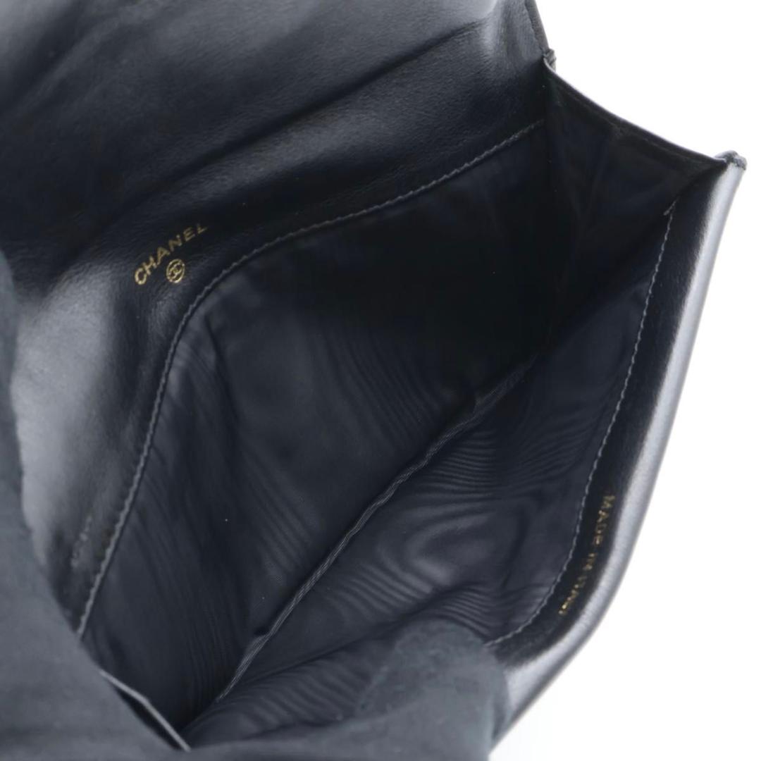 【超極美品】CHANEL 長財布　デカココ　キャビアスキン　Wフラップ　黒
