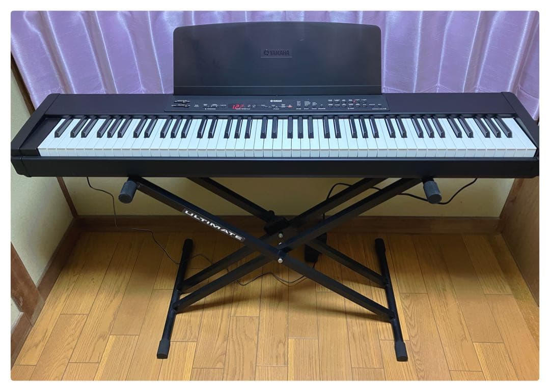 ヤマハ P-80 電子ピアノ 88鍵盤 ペダル スタンド付