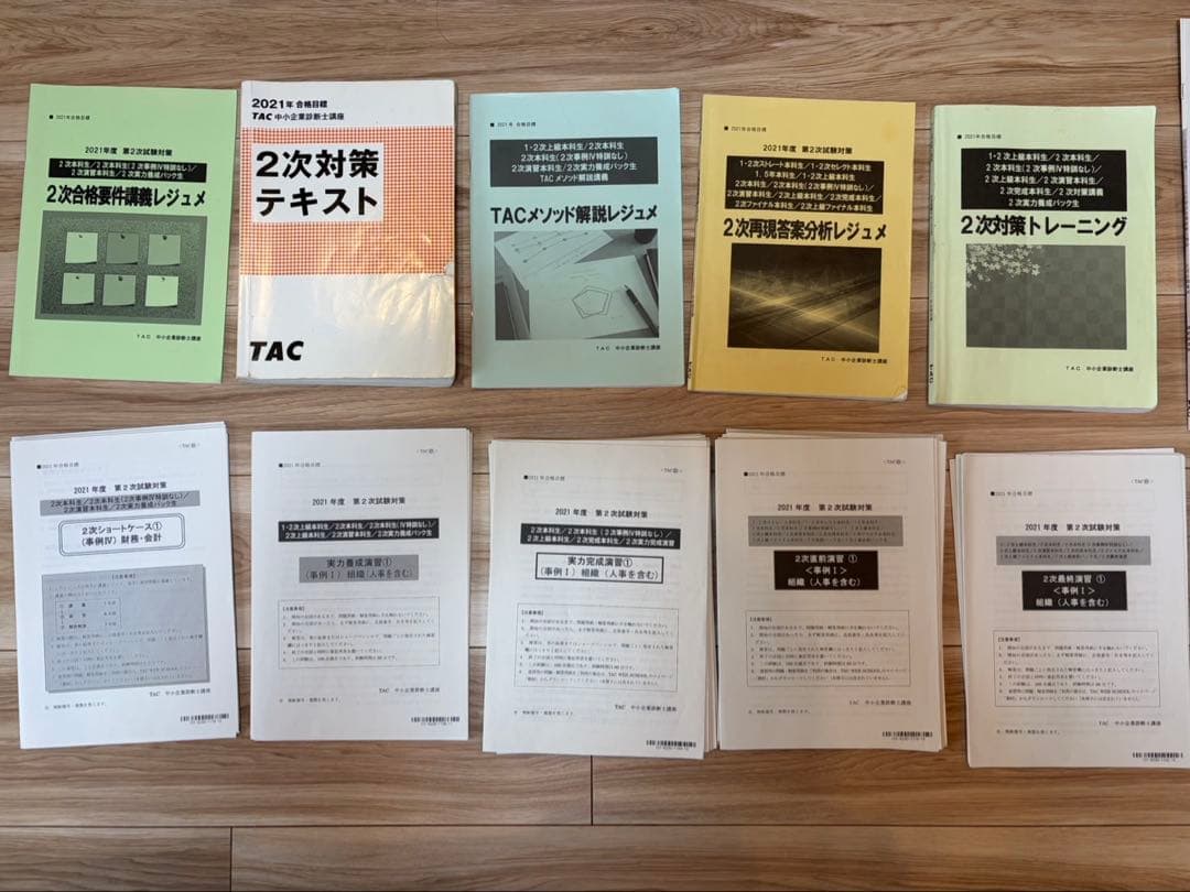 TAC中小企業診断士2次試験対策セット