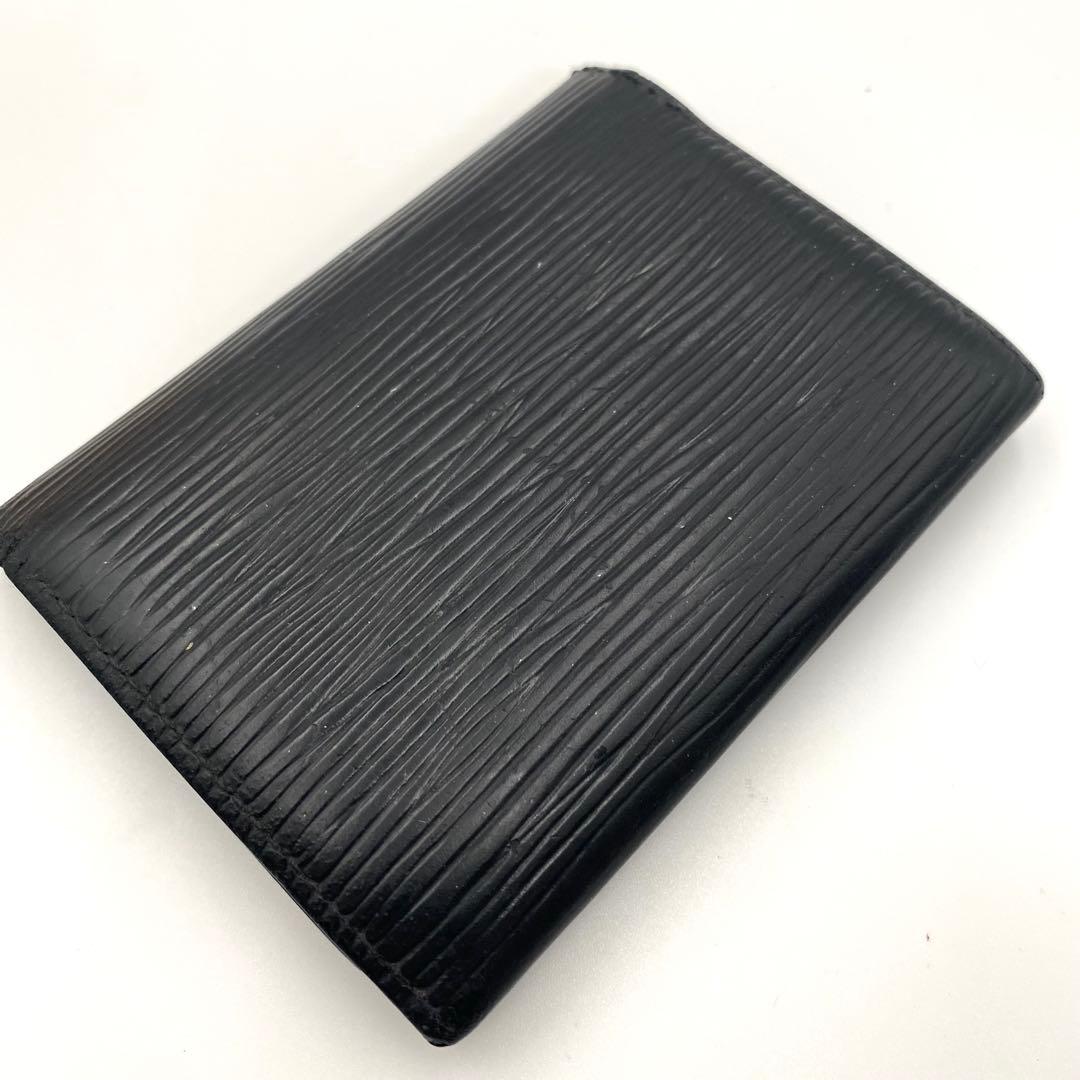 ルイヴィトン エピ アンヴェロップ カルトヴィジット 名刺入れ カードケース 黒