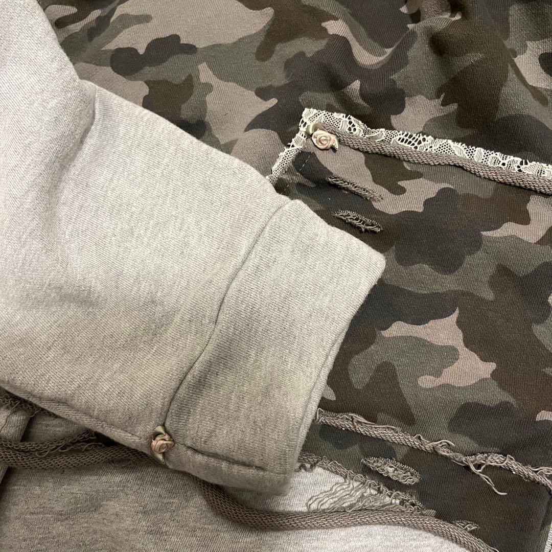 neith. tokyo 迷彩柄 フード付きパーカー　ダブルジップ　完売品