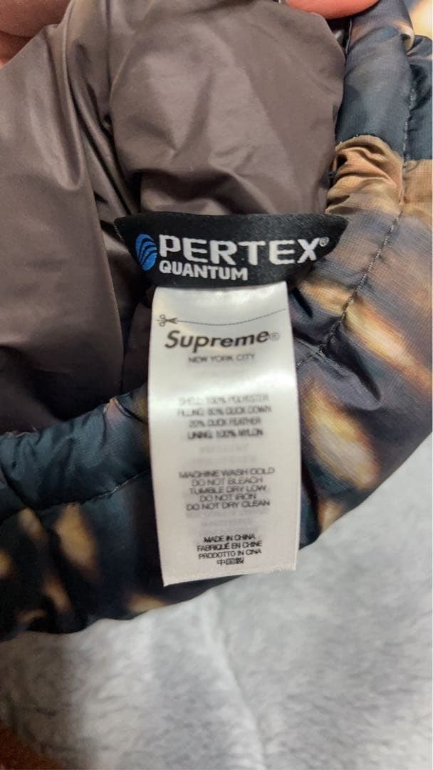 Supreme カモフラージュ柄 ダウンジャケット M