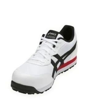 新品未使用ASICS 安全靴 ホワイト/ブラック/レッド26.0cm