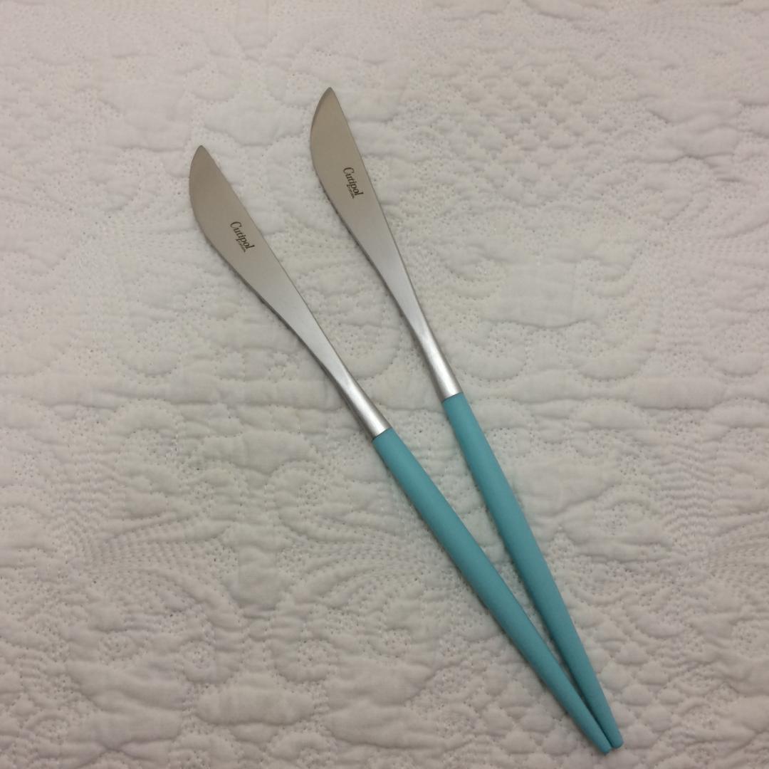 正規品　クチポール　GOA　ターコイズ＆シルバー　ディナー　３種×各２　計６本