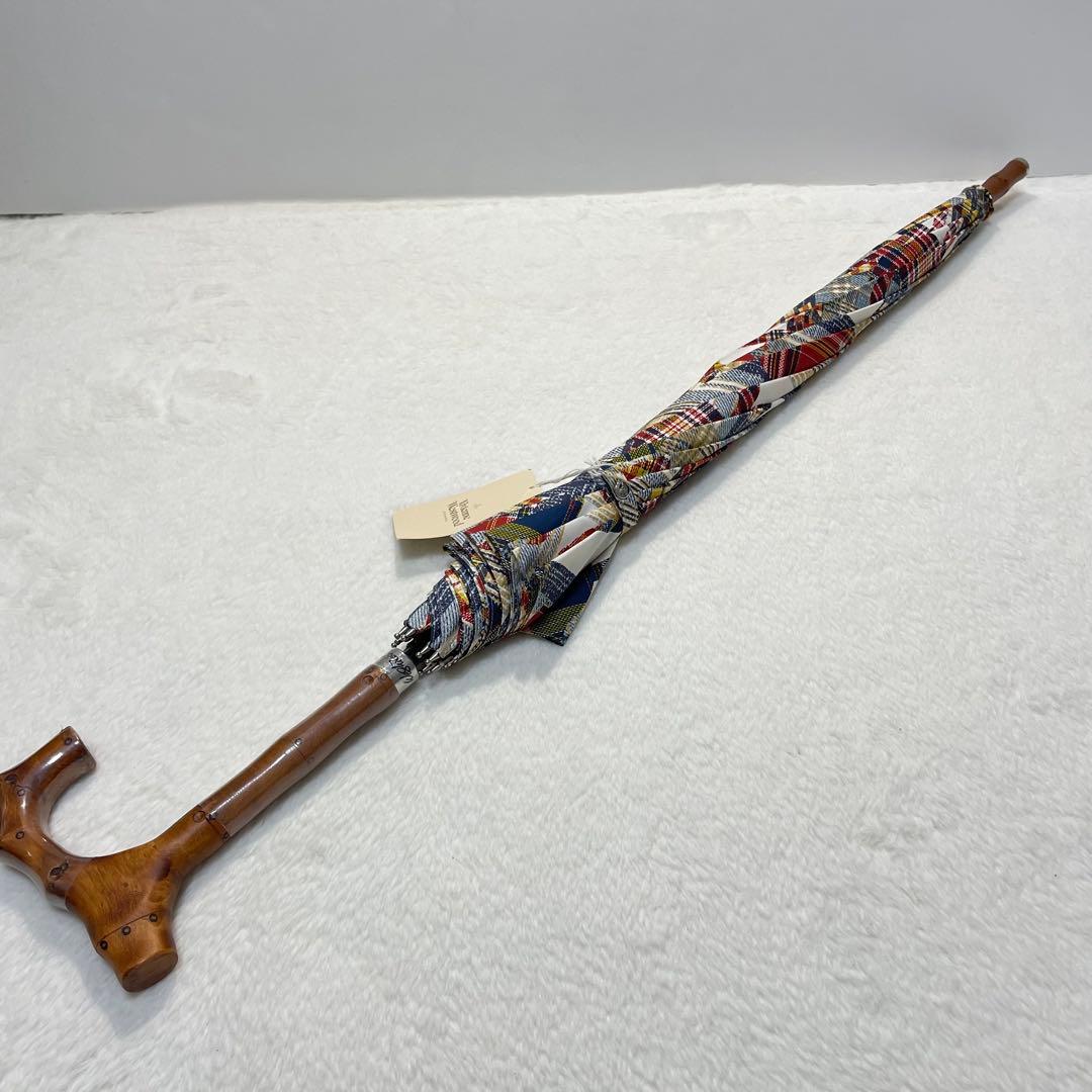 入手困難 新品 ヴィヴィアンウエストウッド 傘 チェック×オーブ