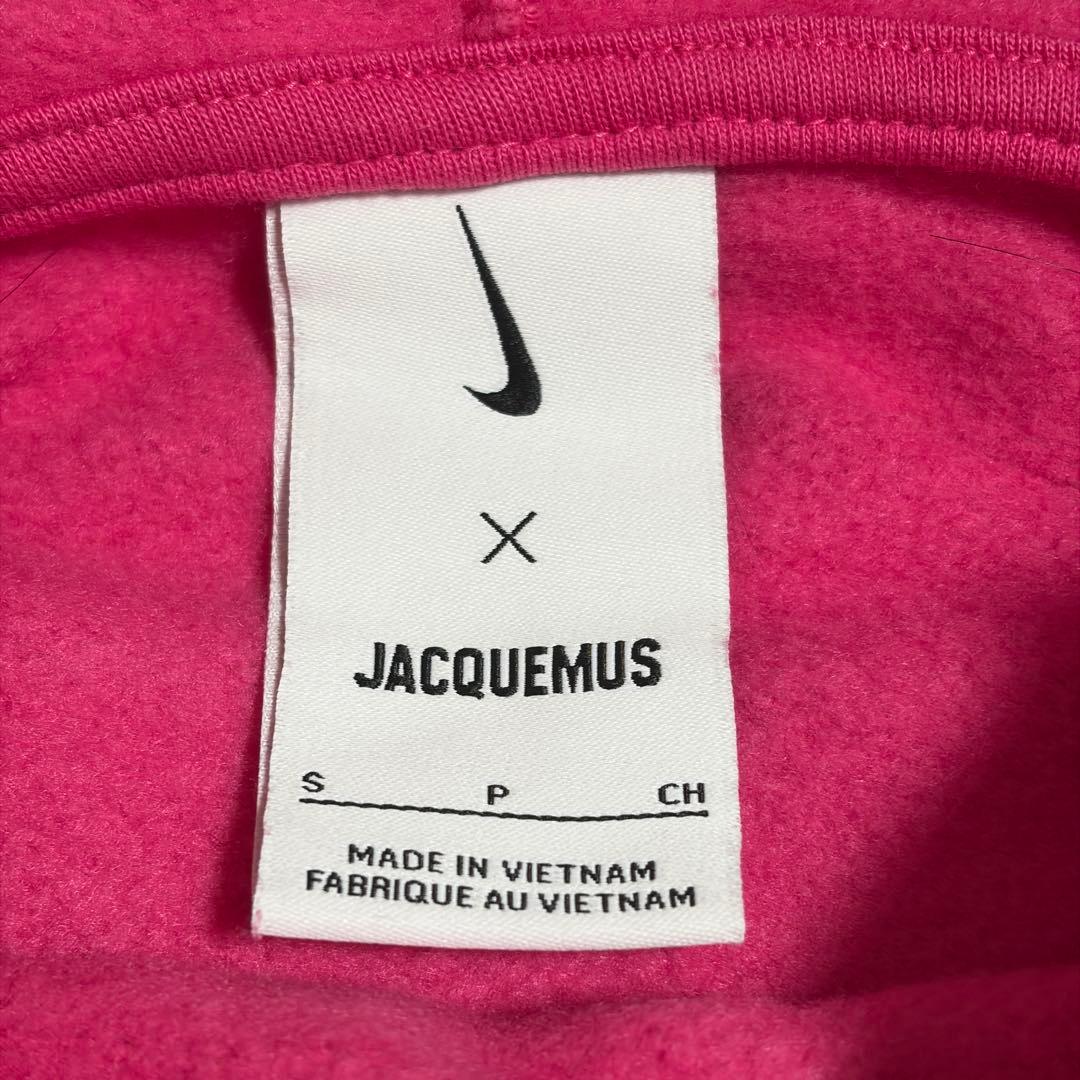 NIKE × JACQUEMUS スウォッシュフードパーカー ピンク S