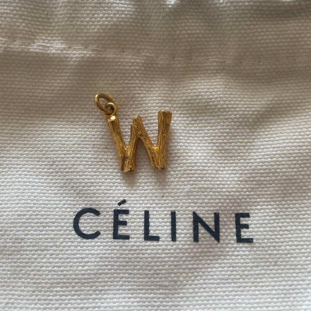 最終値下げ　 CÉLINE フィービー期アルファベットチャーム　スモールW