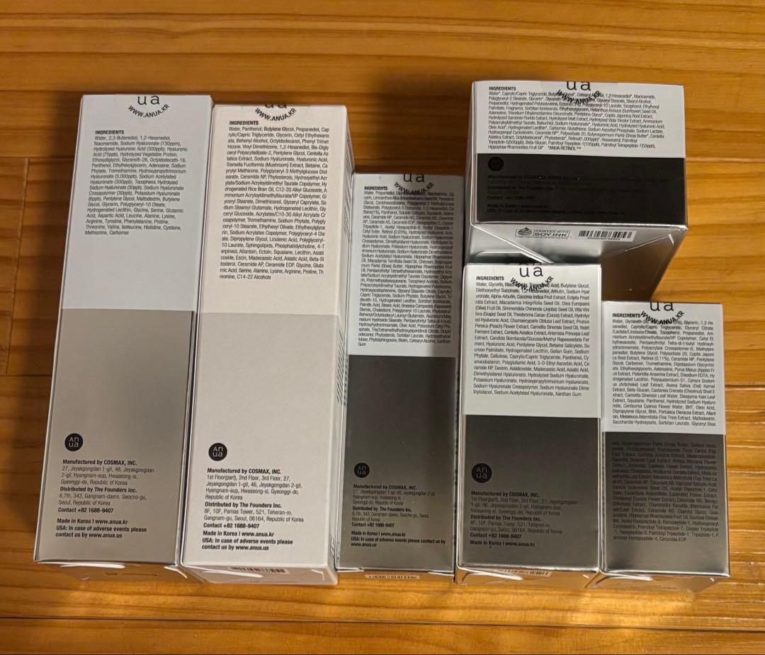 Anua アヌア スキンケアセット 6点 ヒアルロン酸 レチノール　新品　現品