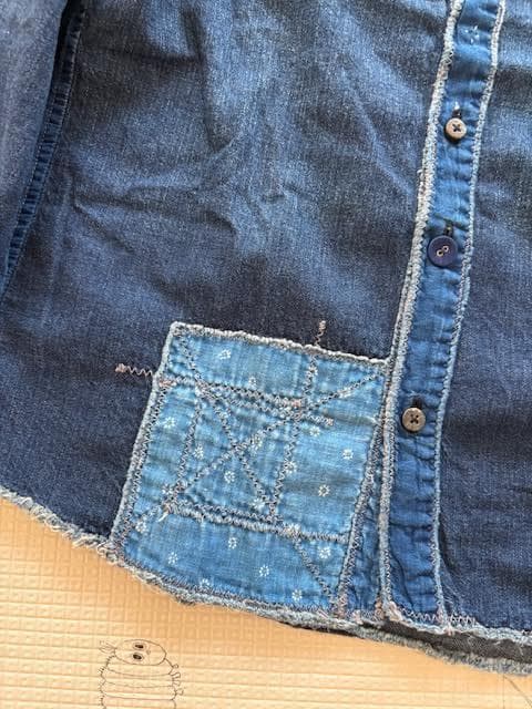 KAPITAL リメイク 再構築 デニムシャツ XS