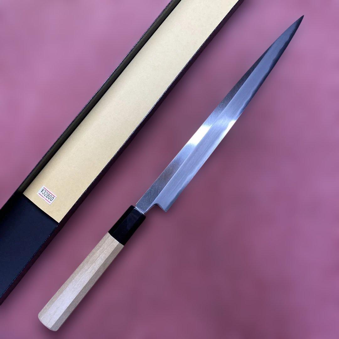 白ニ鋼　フグ引き包丁　270㎜　9寸