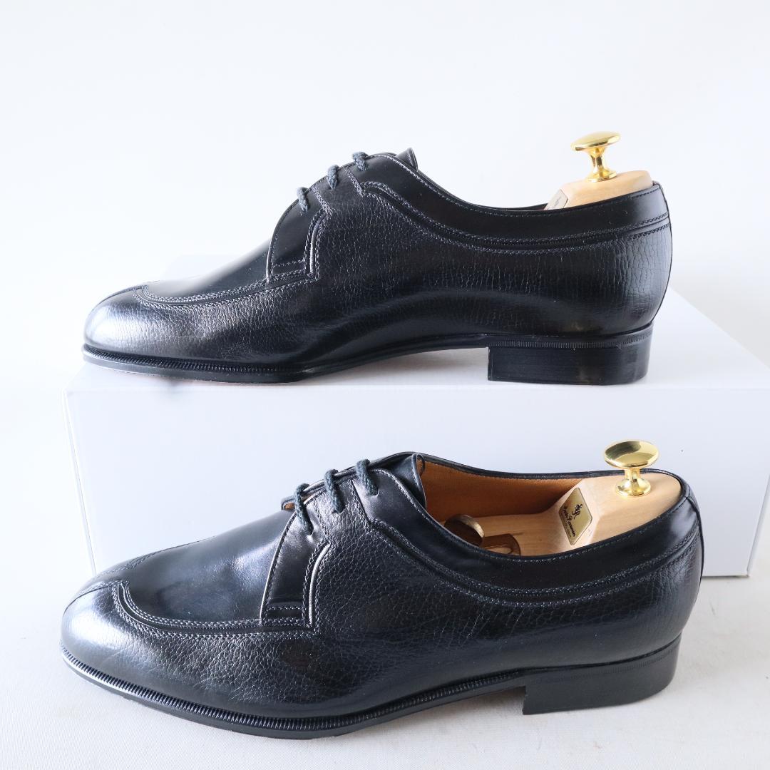 未使用 ア・テストーニ　Uチップドレスシューズ　黒　7 26cm