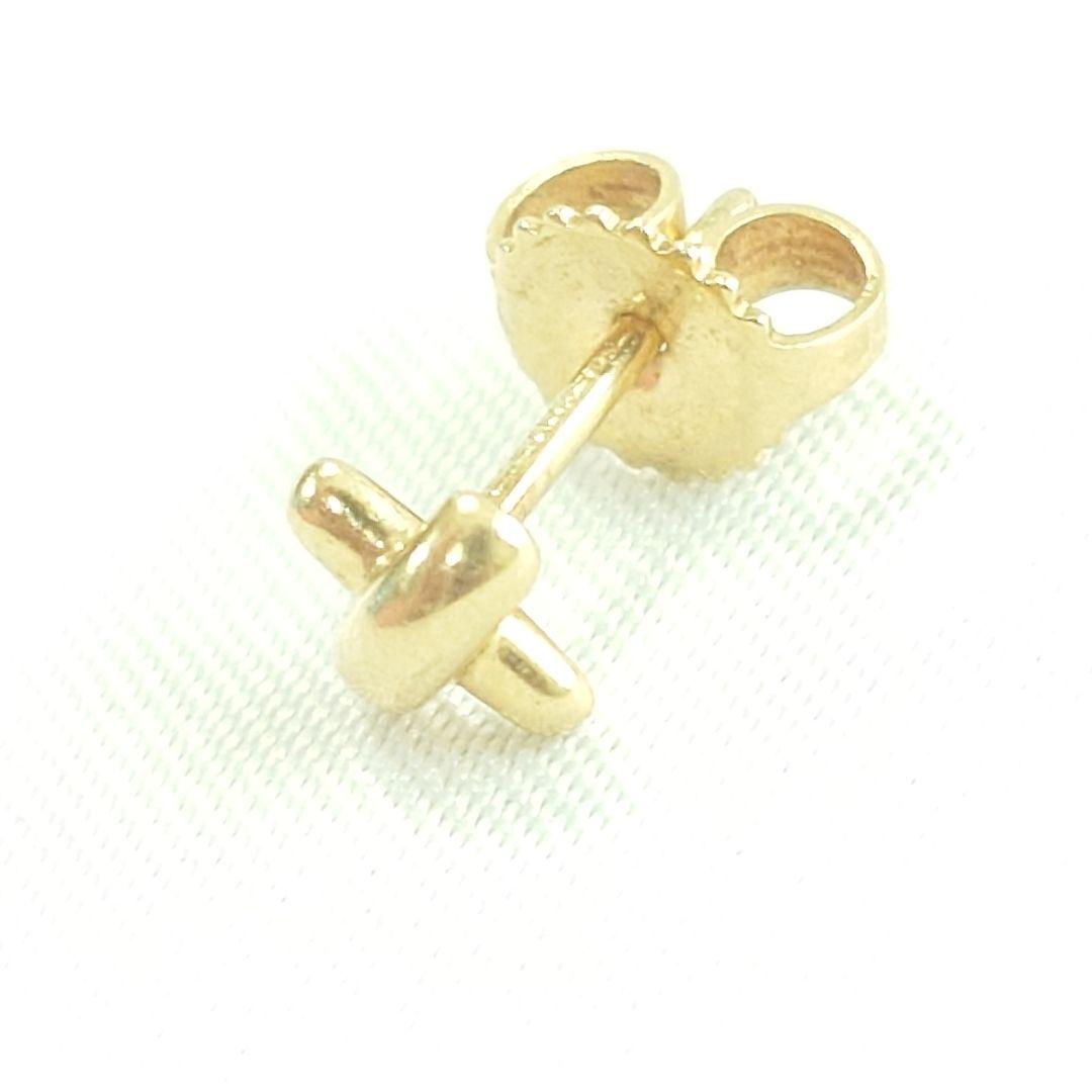 ティファニー K18 クロスステッチ ピアス 片耳用 6532