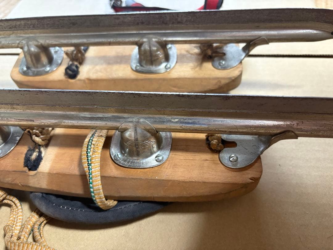 レトロ 下駄 スケート靴 アンティーク