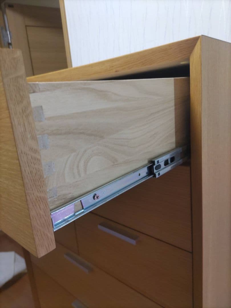 ニトリ　ナチュラル木製6段チェスト幅800mm